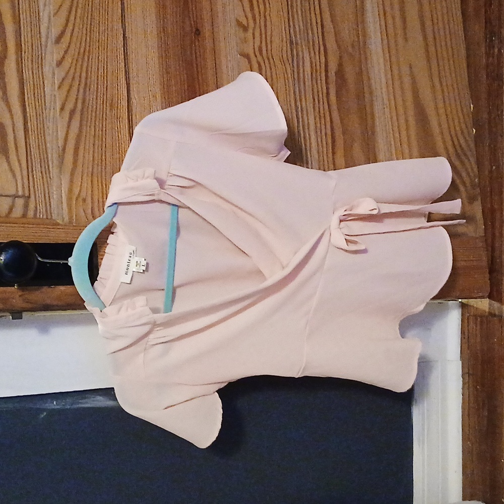 Pink wrap top